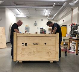 Packing Artwork into a Crate for International Shipment